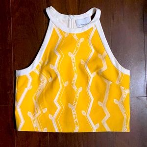 NWOT Philip Lim crop top beautiful canary yellow!